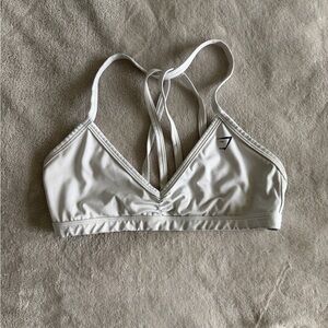 Gymshark White Strappy Sports Bra